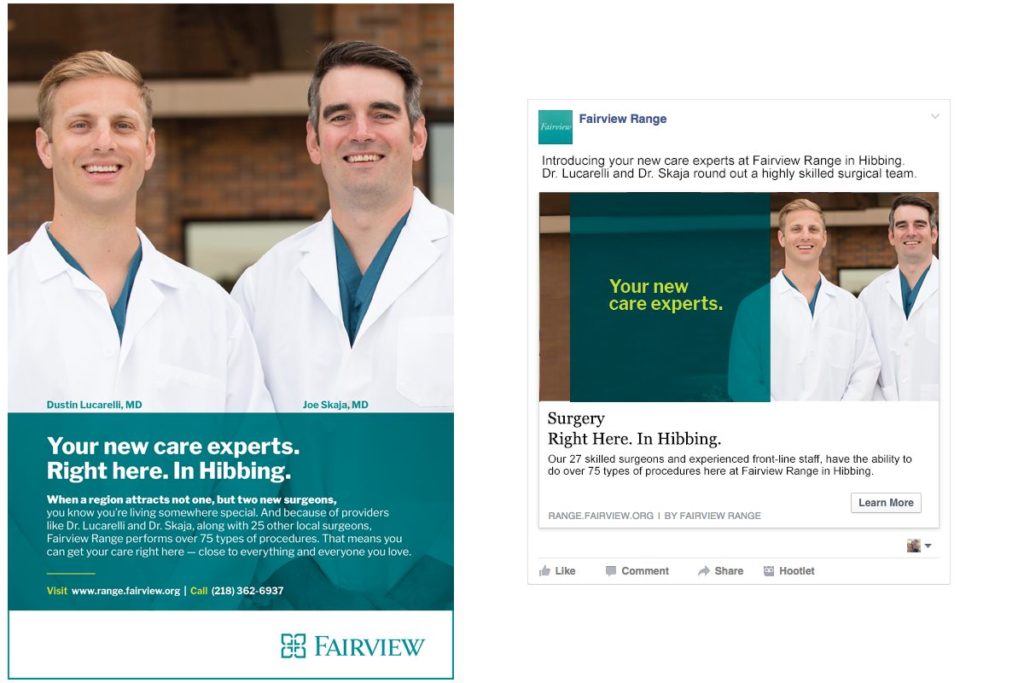 fairview range surgery digital ads