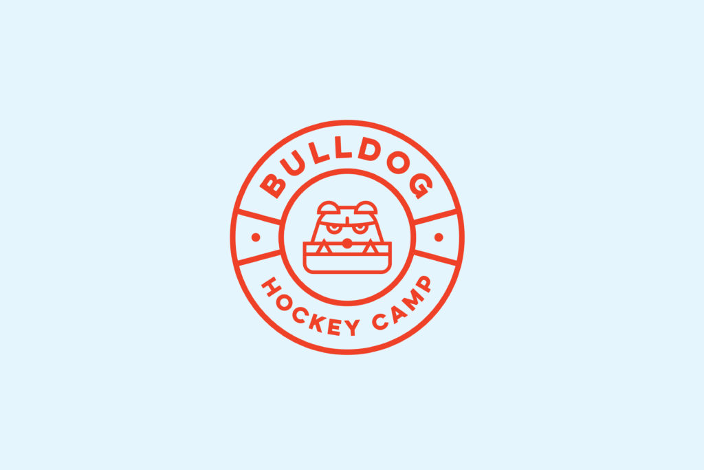 bulldog hockey camp logo