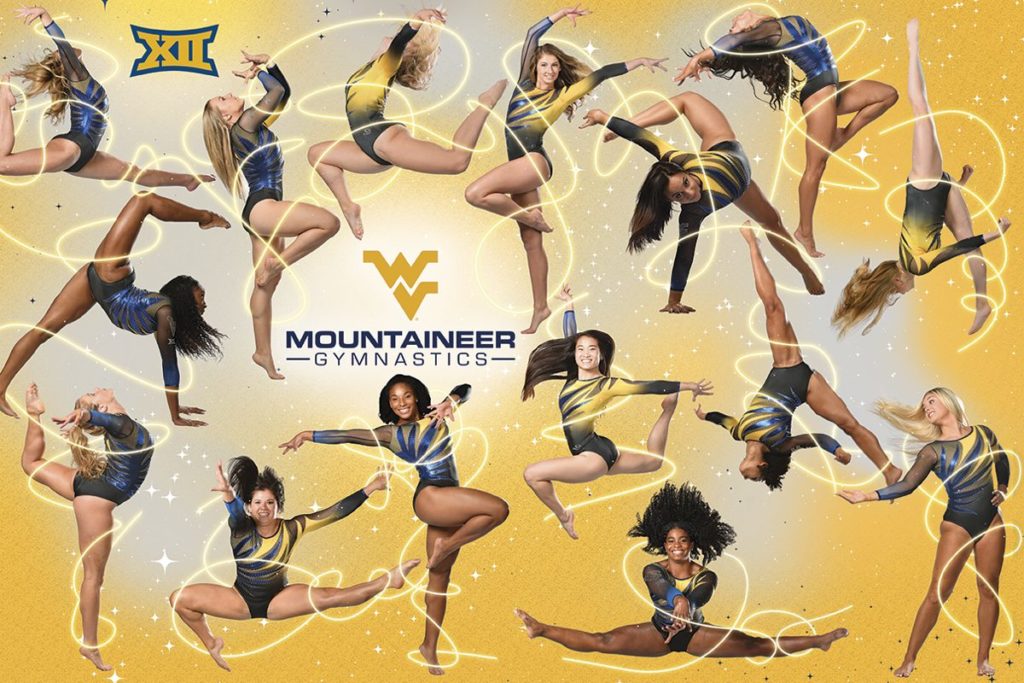 wvu mountaineer gymnastics poster