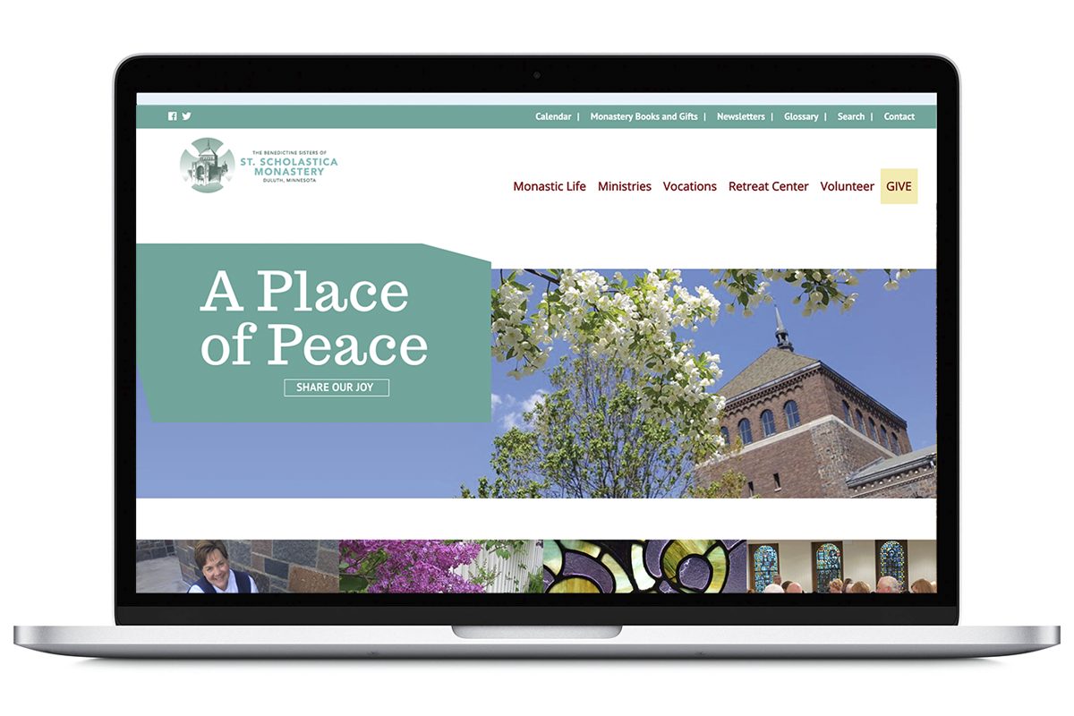 monastery website home page